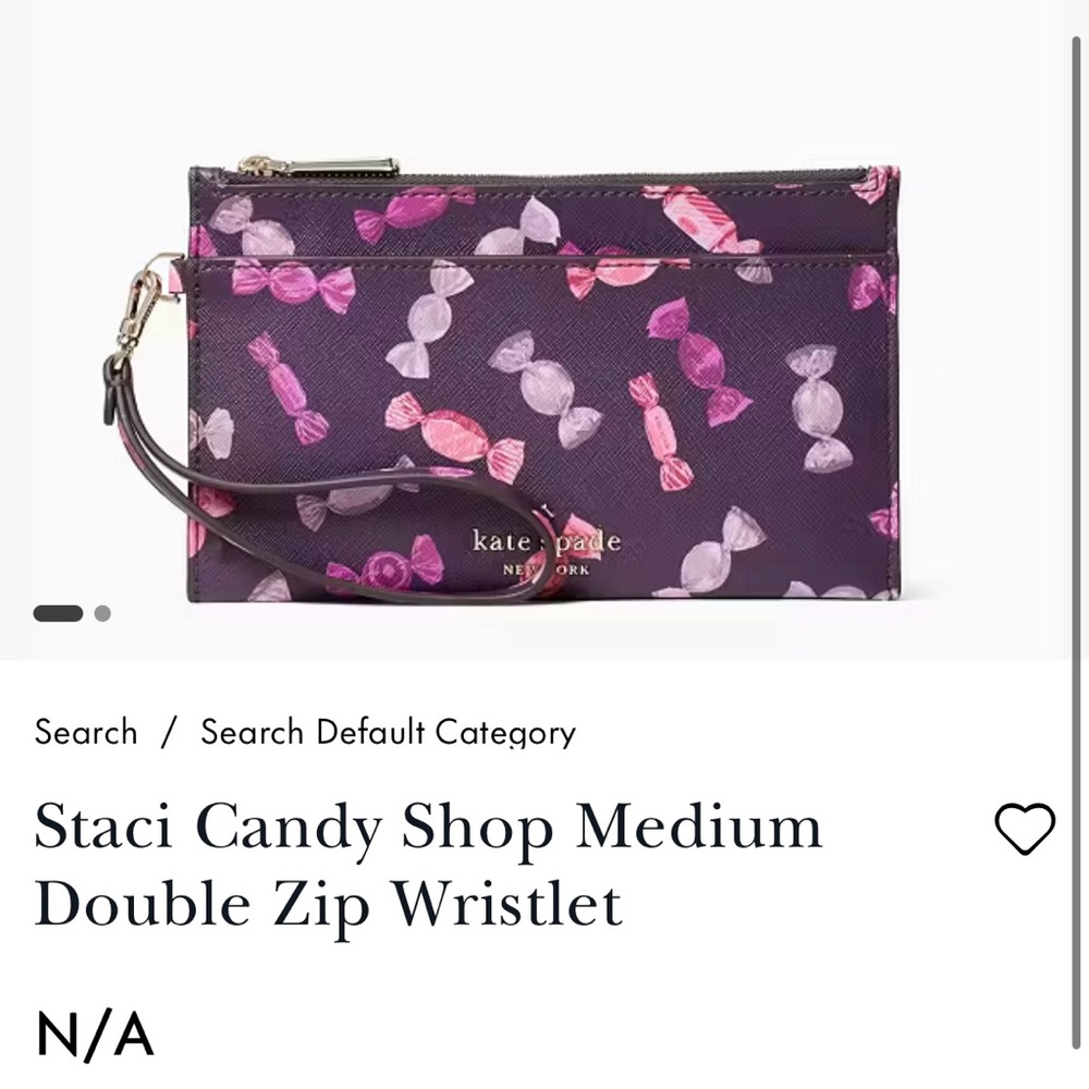 Kate Spade Pink Candy Print Wristlet